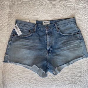 Agolde Parker Vintage Cut-Off Shorts Riptide 29